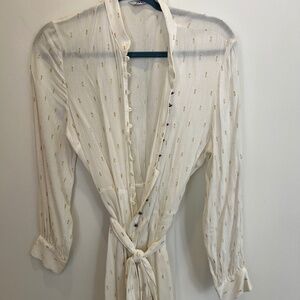 Zara cream colored mini dress, Size M